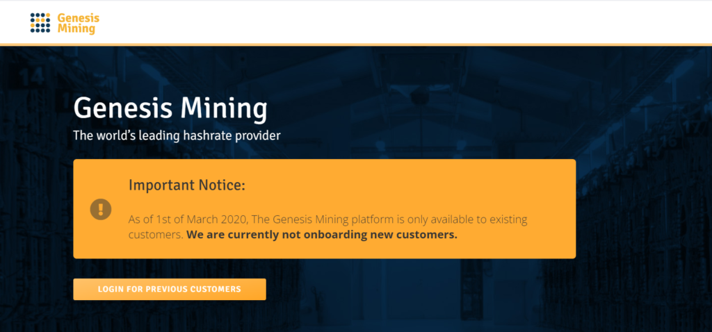 Genesis Mining a cloud mining provider