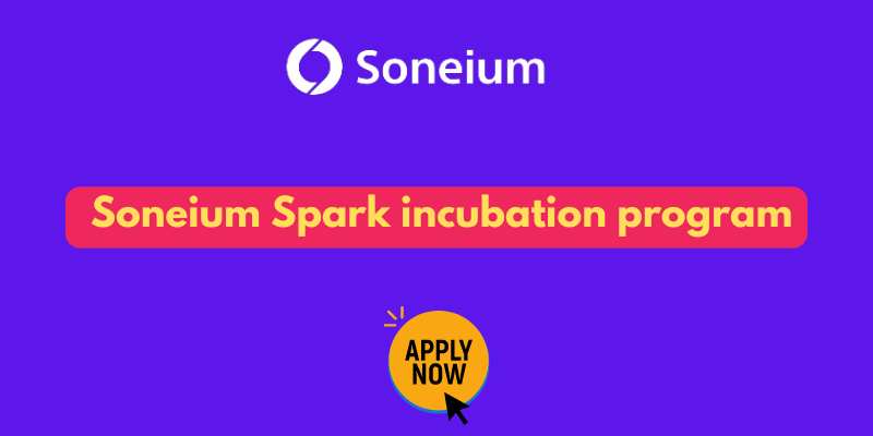 Soneium Spark incubation program with $100K Funding