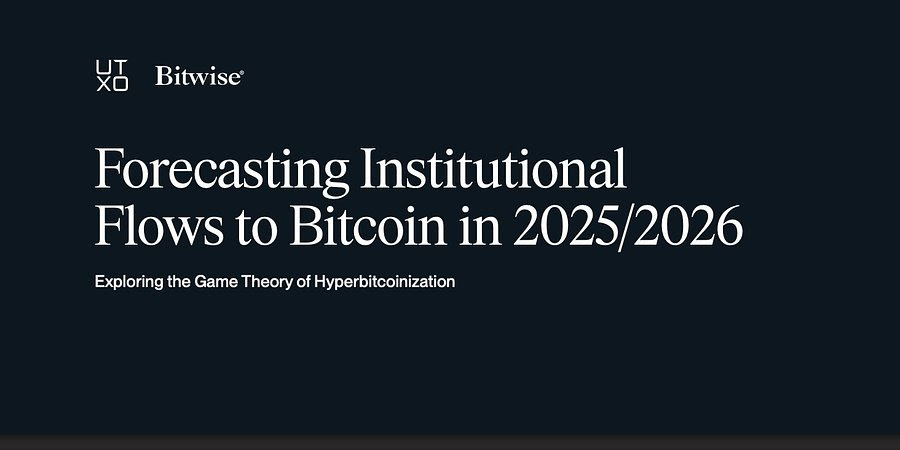 UTXO Management and Bitwise Publish New Forecast Report